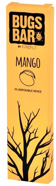 Vaper Firefly Bugs Bar Descartável 50mg Nicotina 300 Puffs - Mango