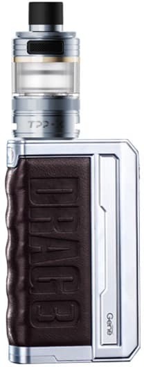 Vaper Voopoo DRAG 3 TTP-X Kit - Silver/Coffee Brown