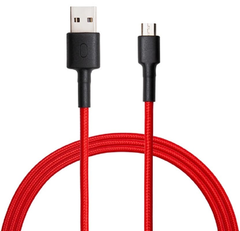 Cable USB Tipo C Xiaomi SJX10ZM Braided (1M) Preto/Vermelho