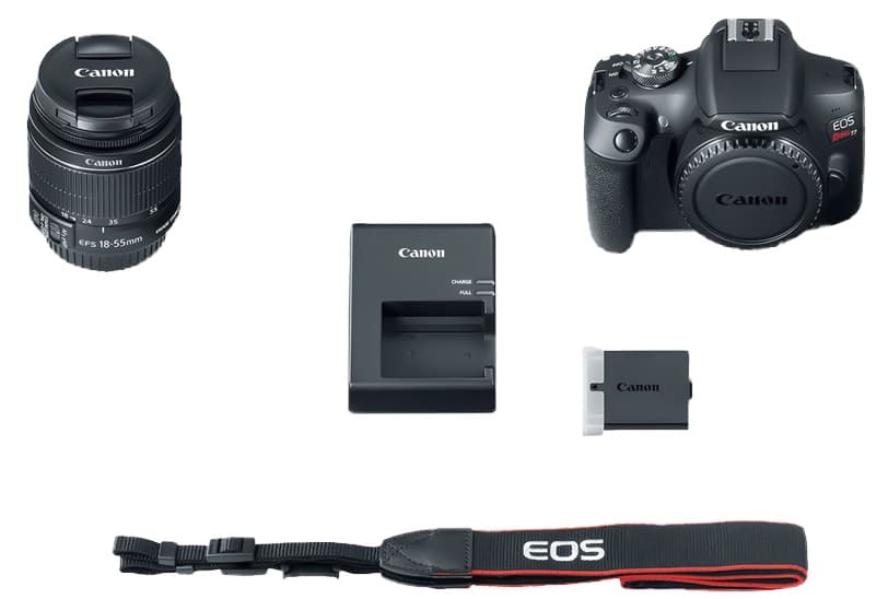 Câmera Digital Canon EOS Rebel T7 Kit EF-S 18-55mm IS II - Black 4