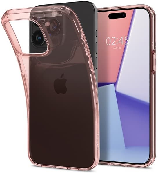Capa Spigen IPhone 15 Pro Max ACS06445 Crystal Flex - Rose Crystal 1