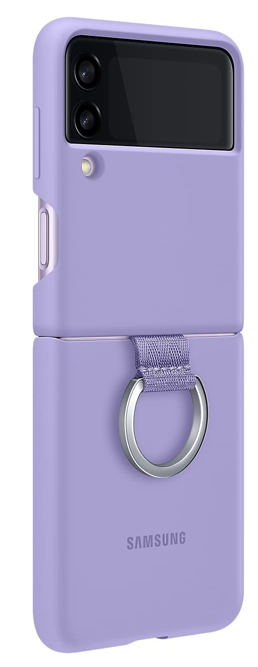 Capa Samsung Z Flip 3 EF-PF711TGEGWW com Ring - Lavander 1