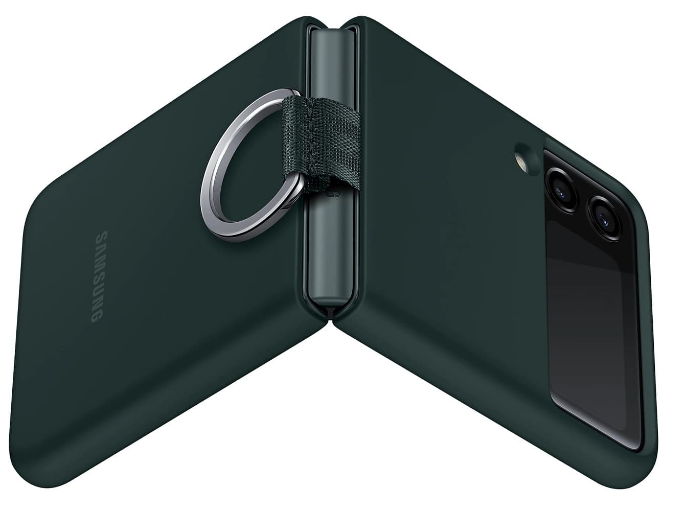 Capa Samsung Galaxy Z Flip 3 EF-PF711TGEGWW con Ring - Green 3