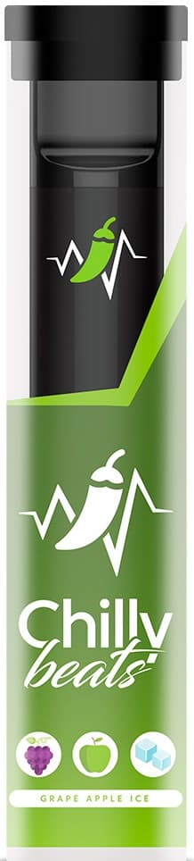 Vaper Descartável Chilly Beats C6 5% Nicotina 600 Puffs - Grape Apple Ice