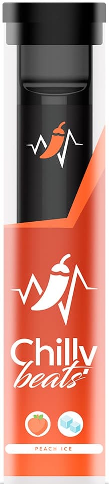 Vaper Descartável Chilly Beats C6 5% Nicotina 600 Puffs - Peach Ice