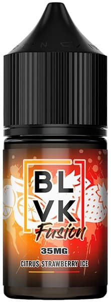 Essência Para Vaper BLVK Fusion Salt Citrus Strawberry Ice 35mg Nicotina - 30ml