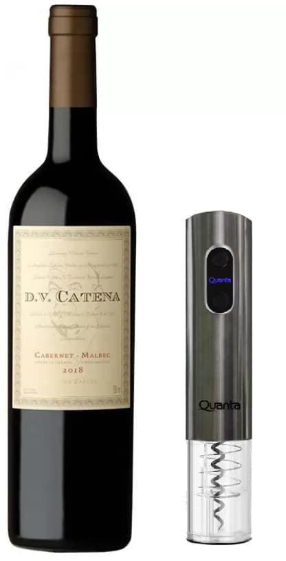 Combo Vinho Catena Zapata D.V Catena Malbec + Abridor de Vinhos Quanta