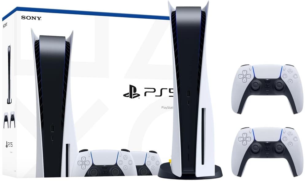 Console Sony PlayStation 5 CFI-1200A Disk 825GB SSD | 2 Controles DualSense - White/Black (Japonês) 1