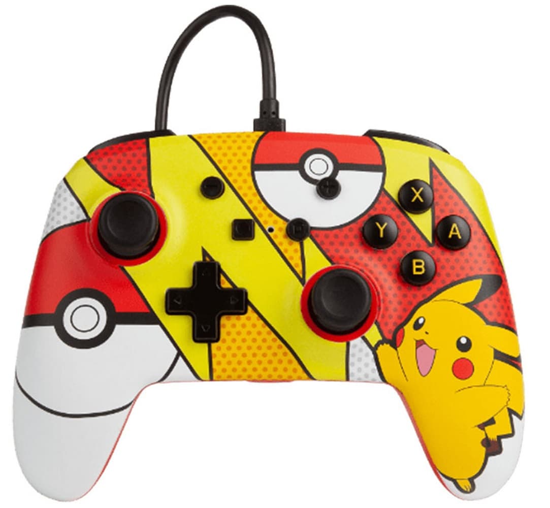 Controle Nintendo Swicth PowerA Enhanced Wired 1518905-01 - Pikachu Pop Art 