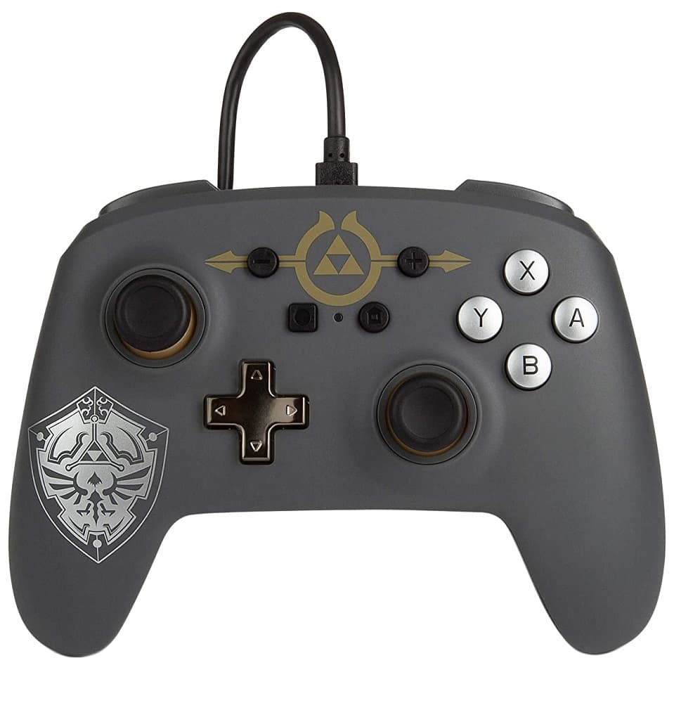 Controle Nintendo Swicth PowerA Enhanced Wired 1518384-01 - Hylian Shield