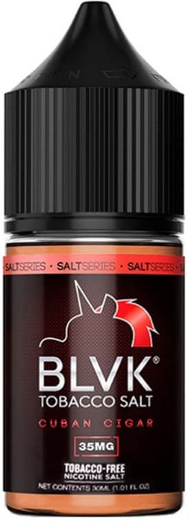 Essência Para Vaper BLVK Nicotine Salt Cuban Cigar 35mg Nicotina - 30ml
