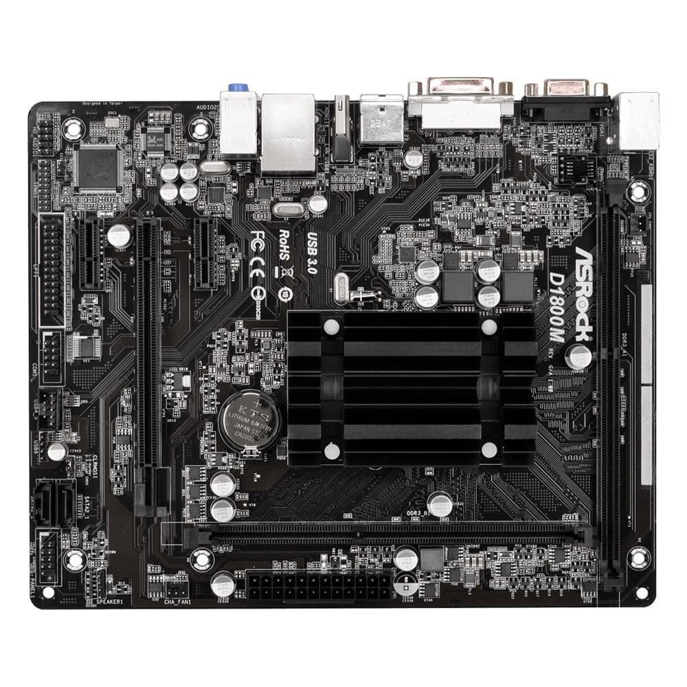 Placa Mãe AsRock D1800M Micro ATX Intel Celeron J1800 1