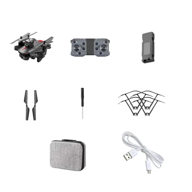 Drone Xin Kai Yang Four Sides Avoidance KY605 Dual HD - Black/Red 3