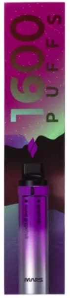 Vaper Drops Mars Collection Descartável 50mg Nicotina 1600 Puffs - Grape Ice + Sweet Grapefruit