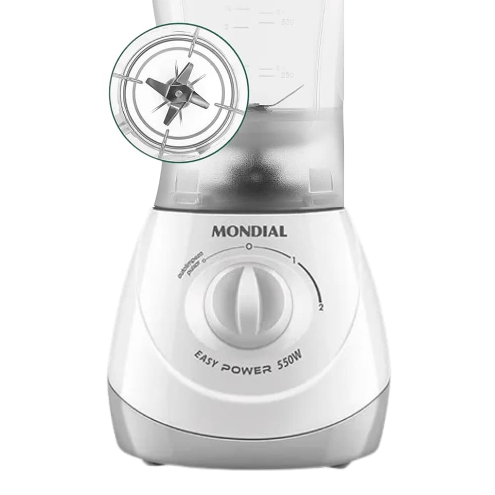 Liquidificador Mondial Easy Power L-550-W 220V 1.9L 550W - White 3