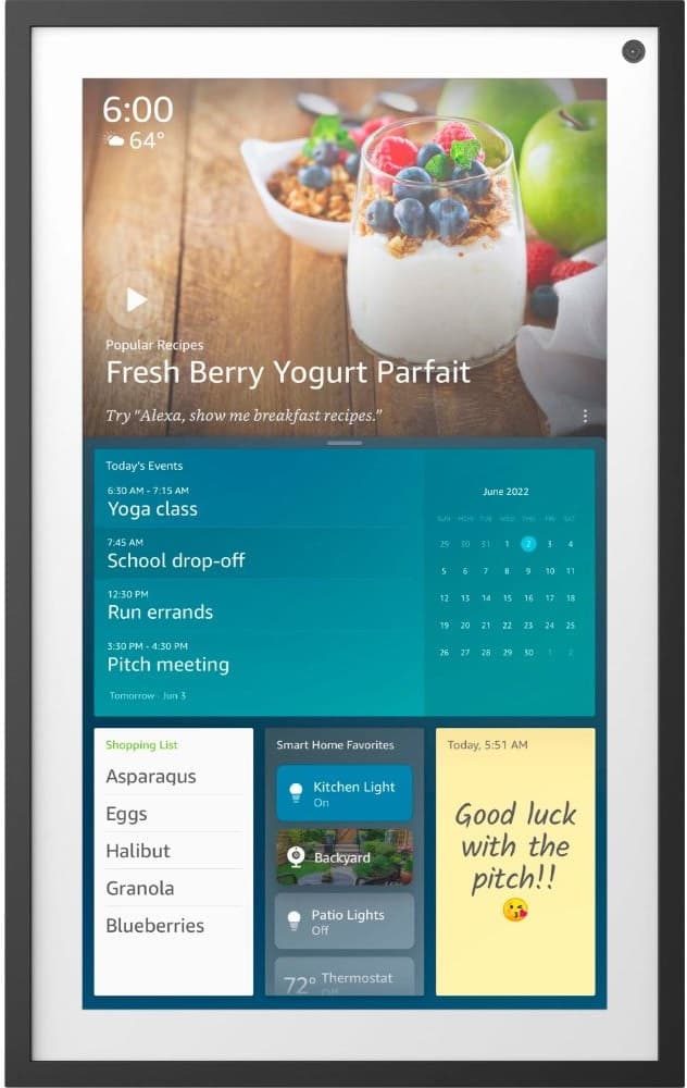 Tela Smart Amazon Echo Show 15 - Charcoal 1