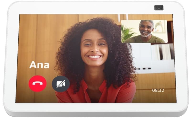 Tela Smart Amazon Echo Show 8 With Alexa (2nd Gen) - White 1