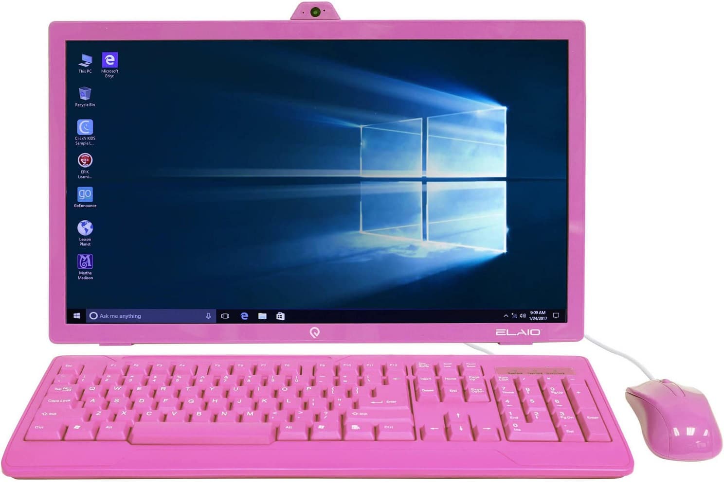 All-In-One Epik Elaio18501-PIN 18.5" HD Intel Atom Z3735F 2/32GB EMMC - Rosa