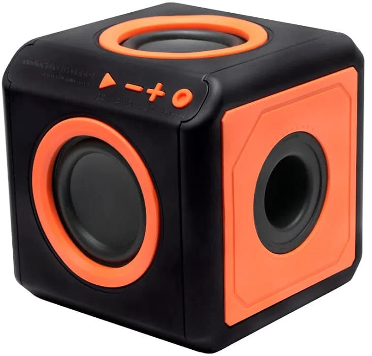 Speaker ELG Punch PWC-AUDWOOD 15w Bluetooth - Preto/Laranja