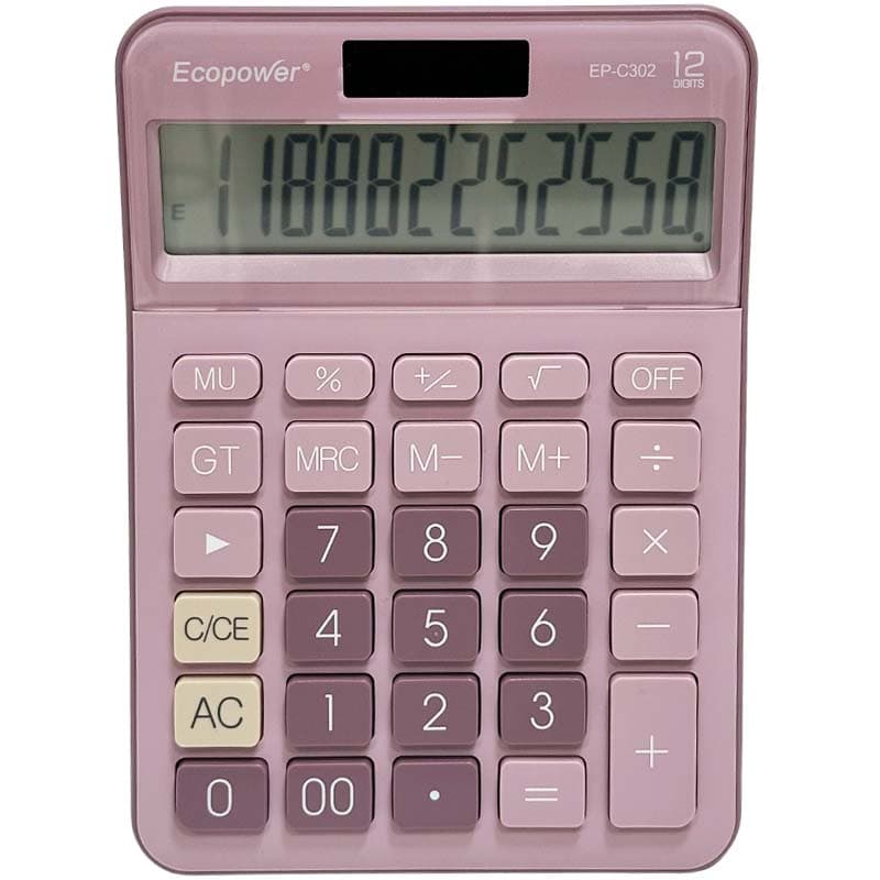 Calculadora Ecopower EP-C302 12 Dígitos - Purple