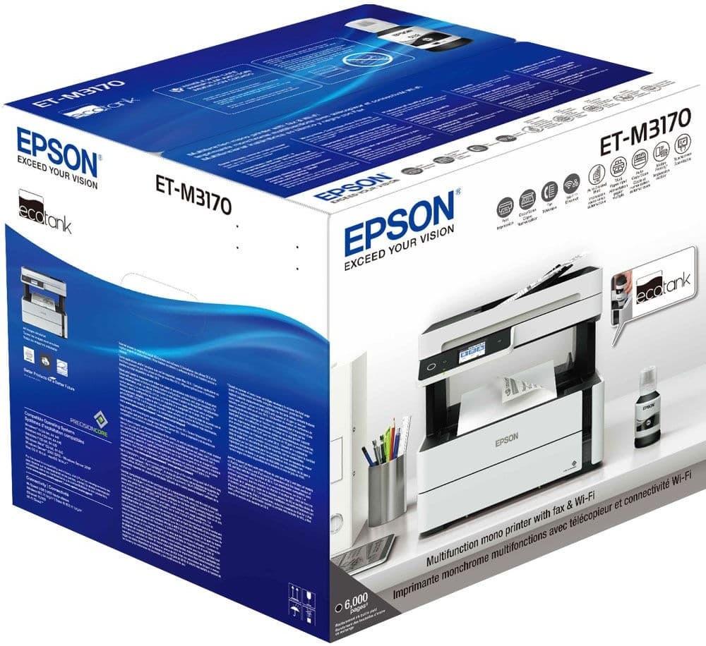 Impressora Multifuncional Epson EcoTank M3170 2V - White 4