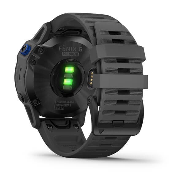 Relógio GPS Garmin fenix 6 Pro Solar 010-02410-13 - Black/Slate Gray 1