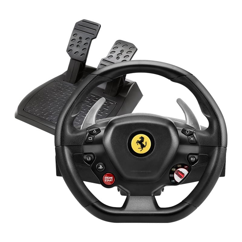 Volante para PlayStation 4 ThrustMaster T80 Ferrari 488 GTB Edition + Pedais - Preto 1