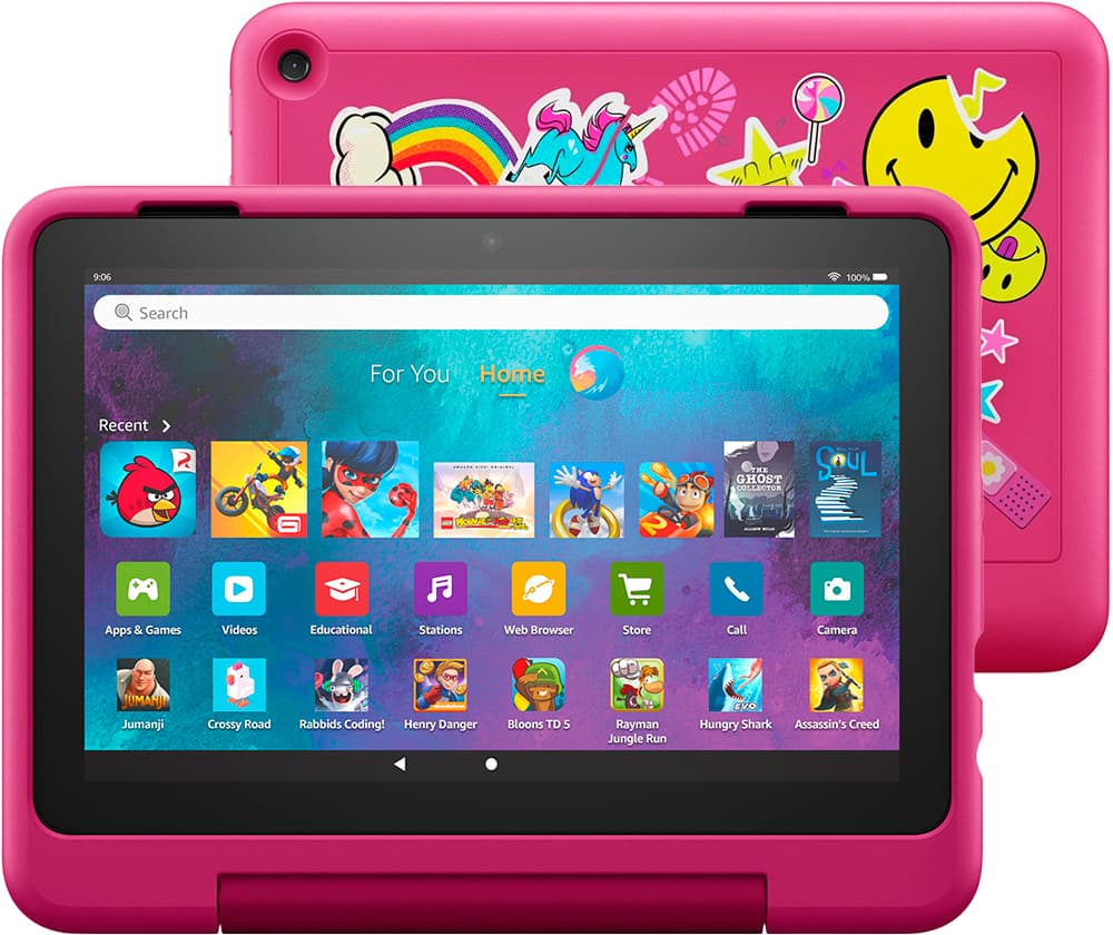 Tablet Amazon Fire HD 8 Kids Pro 2/32GB WiFi 8" (12th Gen) - Pink Rainbow Universe 1