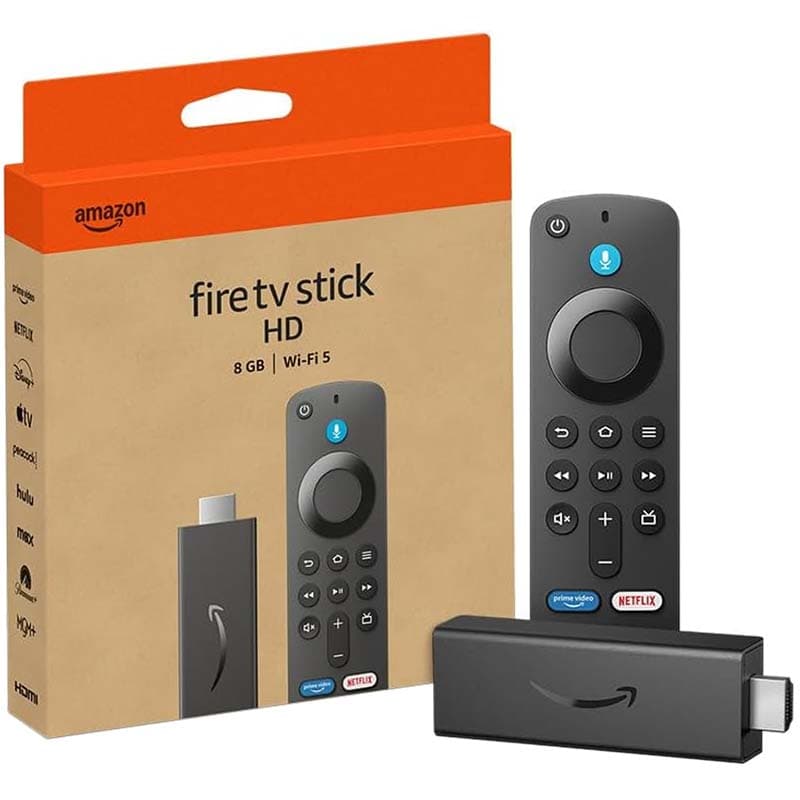 Media Player Amazon Fire TV Stick HD 8GB with Alexa (2024) - Black (Caixa Feia)