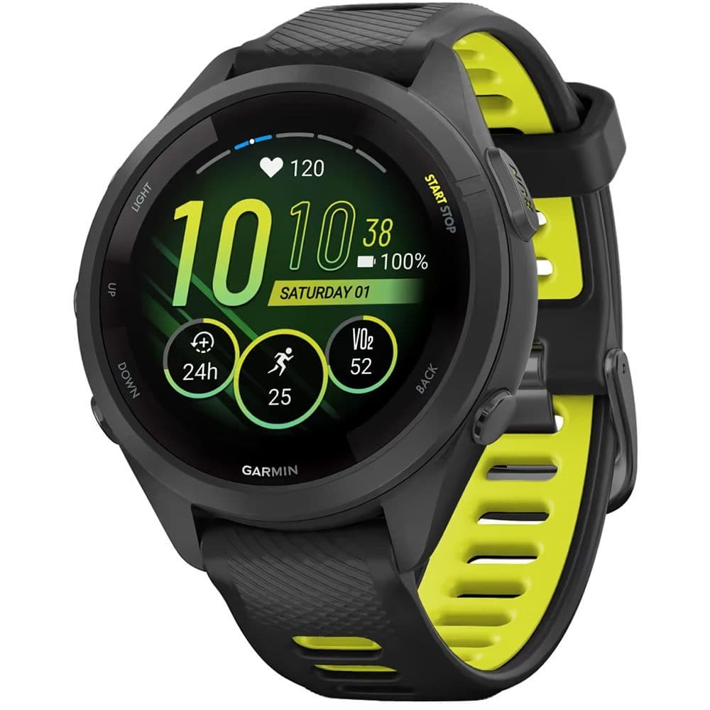 Relógio GPS Garmin Forerunner 265S 010-02810-03 - Black/Yellow 1