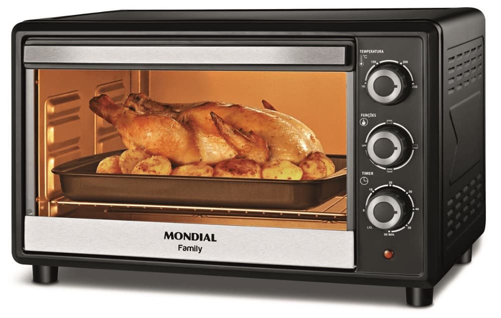 Forno Elétrico Mondial Family FR-17 de 36L 1600W - Preto 1