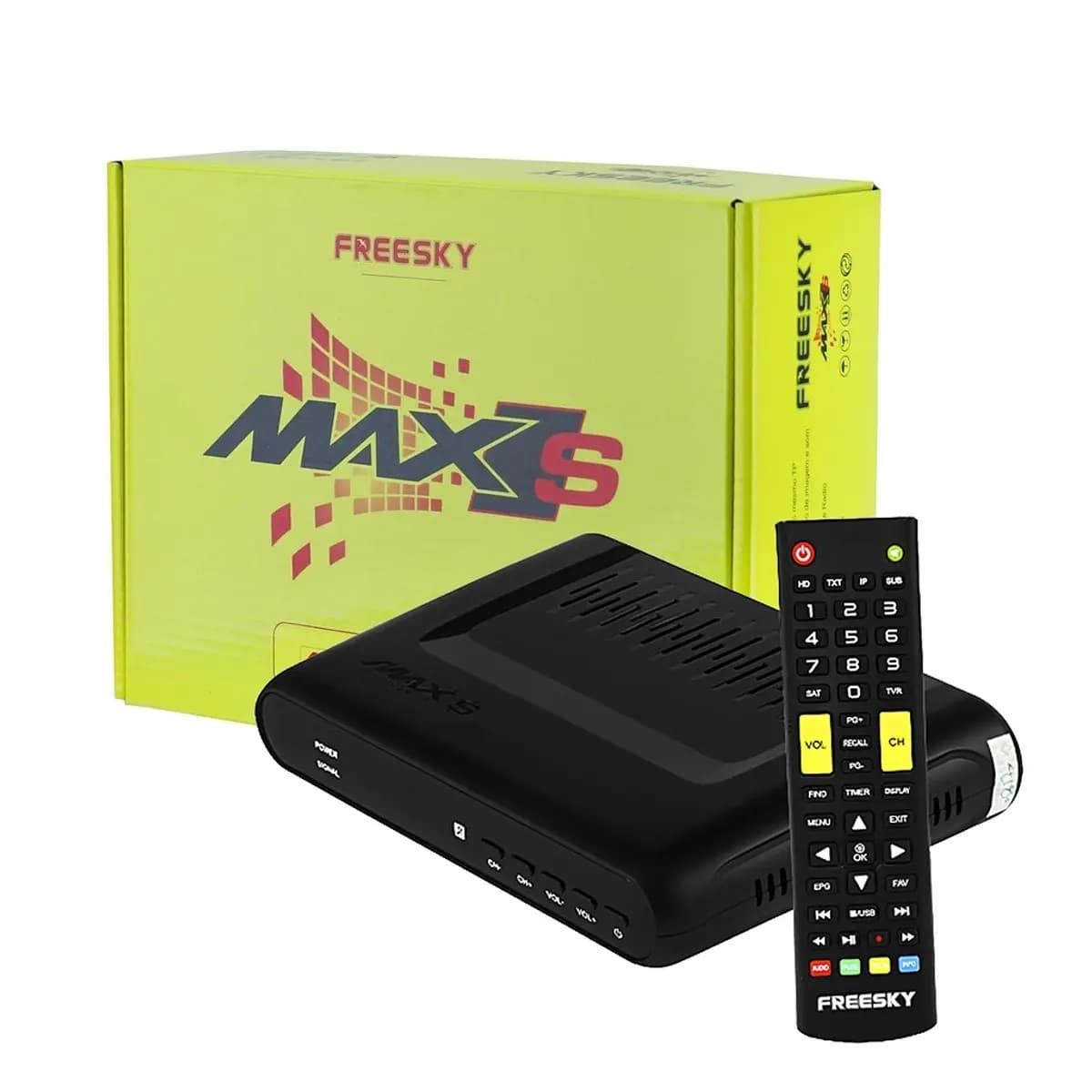 Receptor FTA Freesky Max S 4K Wi-Fi IPTV 3