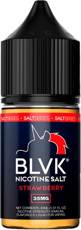 Essência Para Vaper BLVK Nicotine Salt Strawberry 35mg Nicotina - 30ml