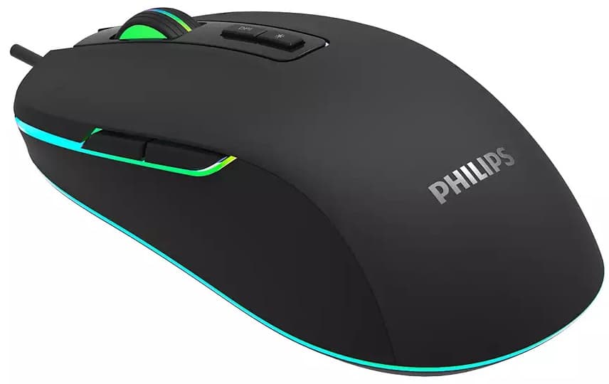Mouse Gaming Philips G414 Retroiluminado Preto 1