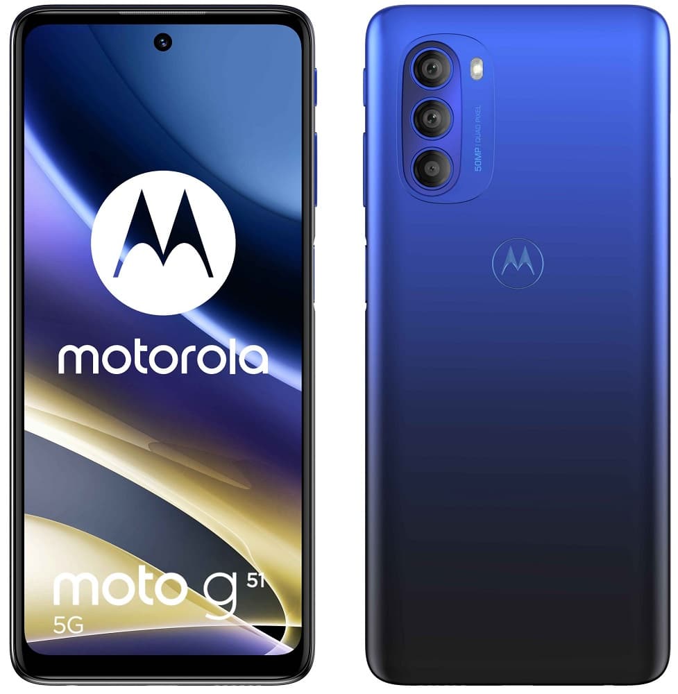 Smartphone Motorola Moto G51 XT2171-2 DS 5G 6.8" 4/128GB - Indigo Blue