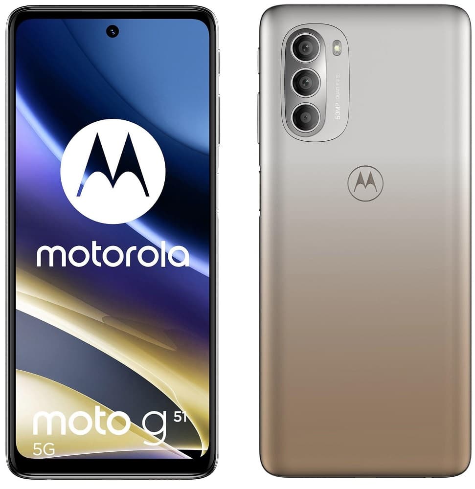 Smartphone Motorola Moto G51 XT2171-5 DS 5G 6.8" 4/128GB - Bright Silver