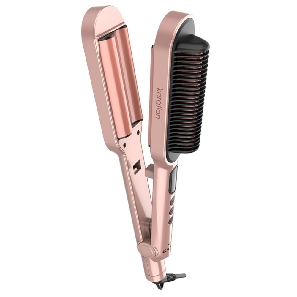 Chapinha/Ondulador Gama Waver & Brush Keration 16mm 220°C 2V - Rose Gold 1