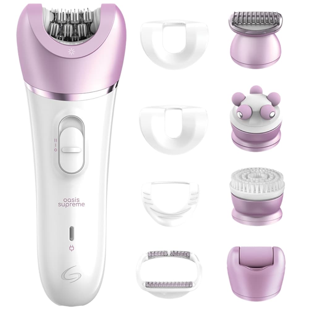 Depilador Elétrico Gama Oasis Supreme - White/Pink 1