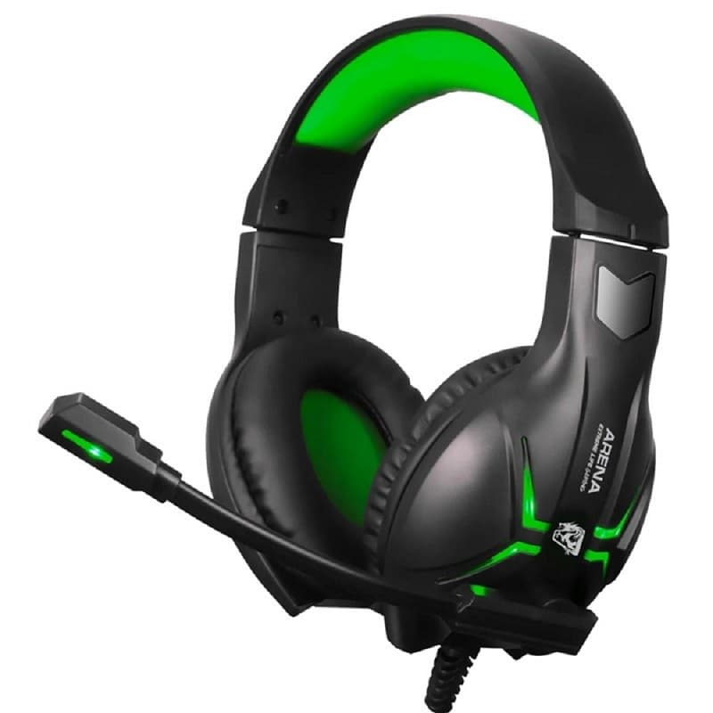 Headset Gaming ELG Arena HGAR com Microfone Preto/Verde 1