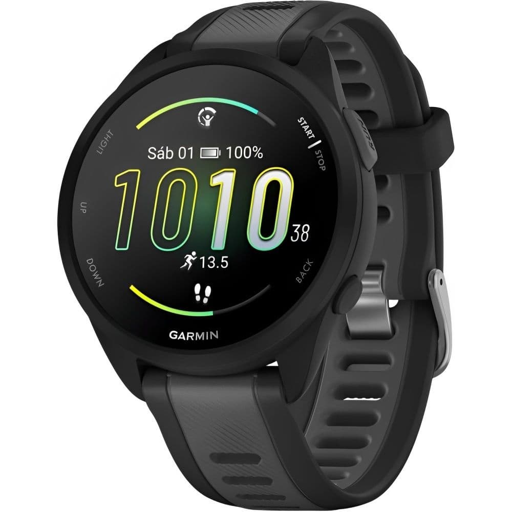 Relógio GPS Garmin Forerunner 165 010-02863-20 - Black/Slate Gray