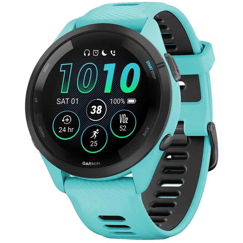 Relógio GPS Garmin Forerunner 265 010-02810-02 - Turquoise/Black 1