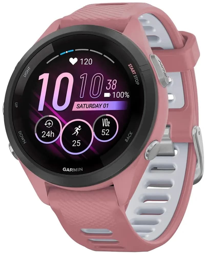 Relógio GPS Garmin Forerunner 265S 010-02810-05 - Pink/Whitestone