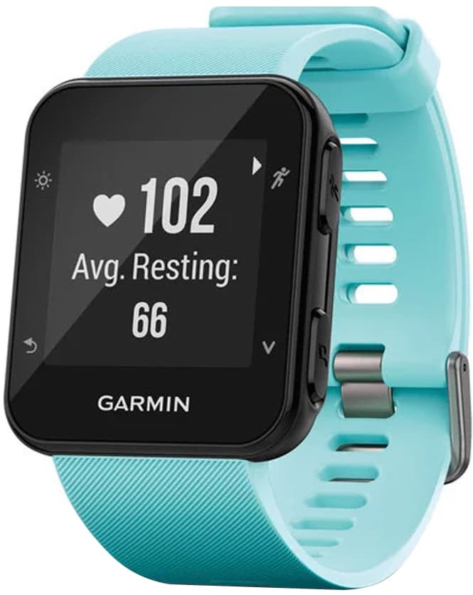 Relógio GPS Garmin Forerunner R35 - Preto/Celeste