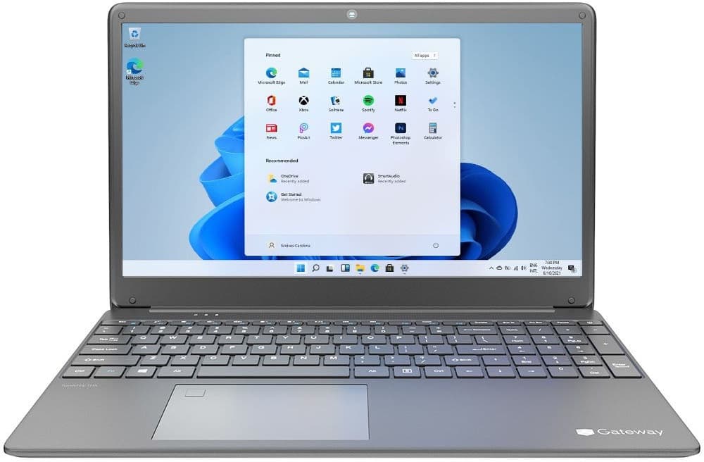 Notebook Gateway Ultra Slim GWNC31514-BK 15.6" FHD Intel Core i3-1115G4 4/128GB SSD W11H - Charcoal Gray 1