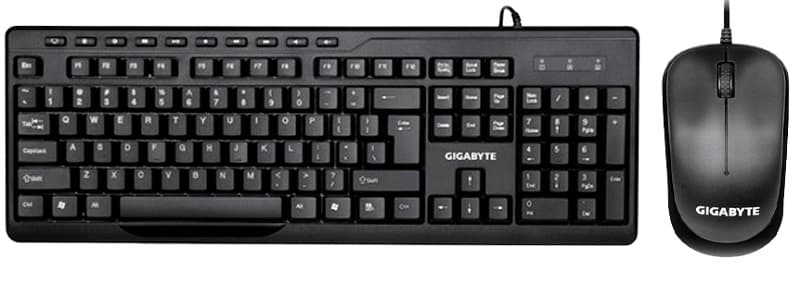 Teclado + Mouse Gigabyte GK-KM6300 Preto (Inglés)