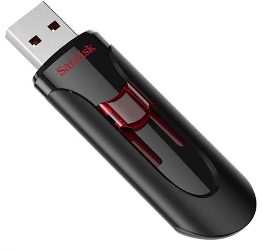 Pendrive SanDisk 16GB Cruzer Glide 3.0 SDCZ600-016G-G35 - Preto/Vermelho