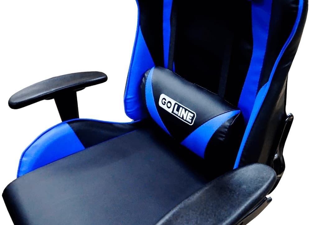 Cadeira Gaming Goline GL-RCN1 Racing 1 - Preto/Azul 3