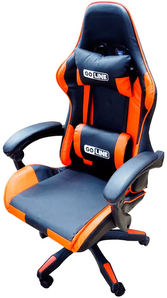 Cadeira Gaming Goline GL-RCN2 Racing 2 - Preto/Laranja 1