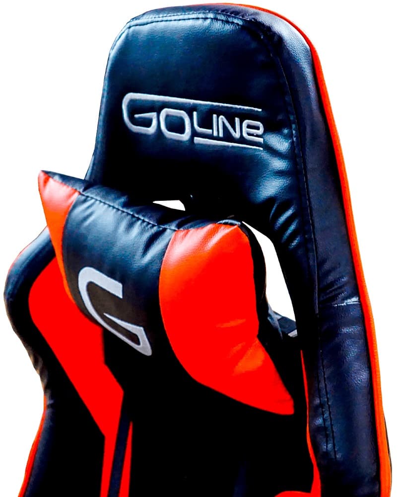 Cadeira Gaming Goline GL-RCN7 Racing 7 - Preto/Laranja 3