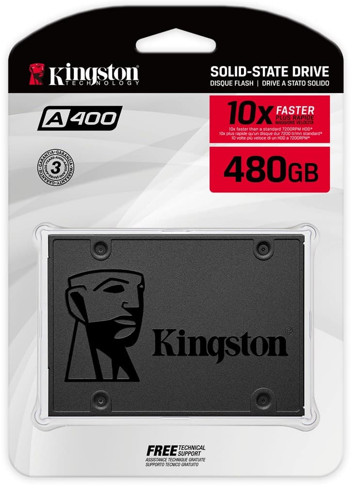 HD SSD SATA III Kingston A400 SA400S37/480G 2.5" 480GB 1